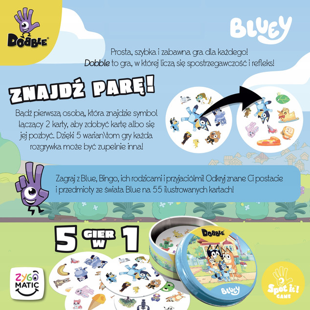Gra planszowa Dobble Bluey Rebel