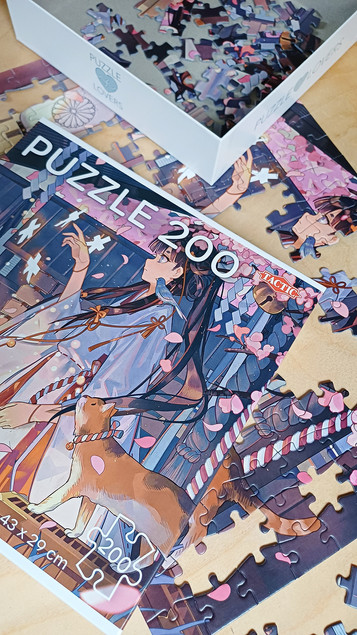 Puzzle Tactic 200 elementów Manga Anime Girl
