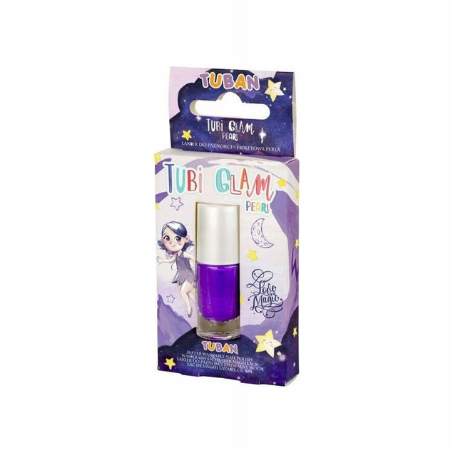 LAKIER do PAZNOKCI dla Dzieci Tubi Glam Fioletowy