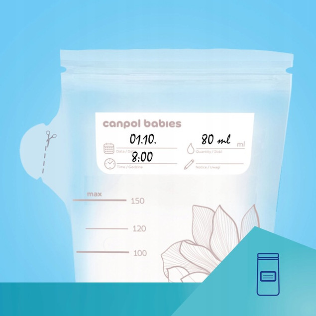 Woreczki na mleko Canpol Babies 150ml 25 szt