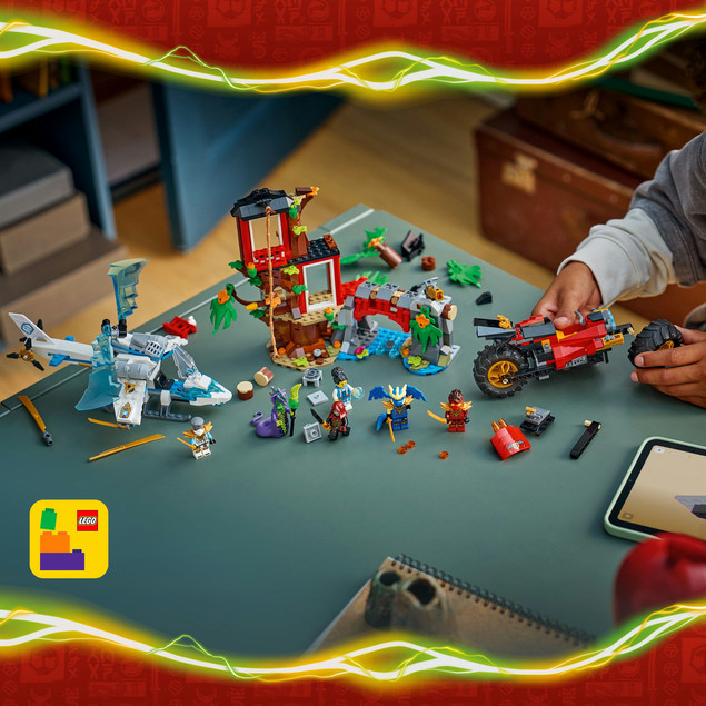 LEGO Ninjago 71857 Bitwa Ninja: Domek na Drzewie z Pojazdami Akcji