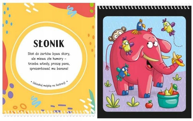 Zdrapuj i szukaj małpki. W zoo