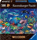 Ravensburger - Drewniane puzzle - Kolorowy świat morza 500