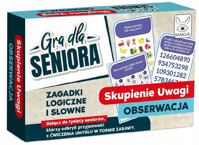 Gra dla Seniora – trening pamięci, koncentracji i spostrzegawczości Kangur