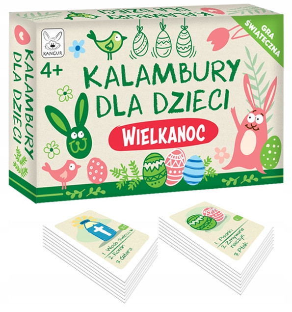 Kalambury Wielkanocne Kangur – Gra z Obrazkami dla Dzieci 4+