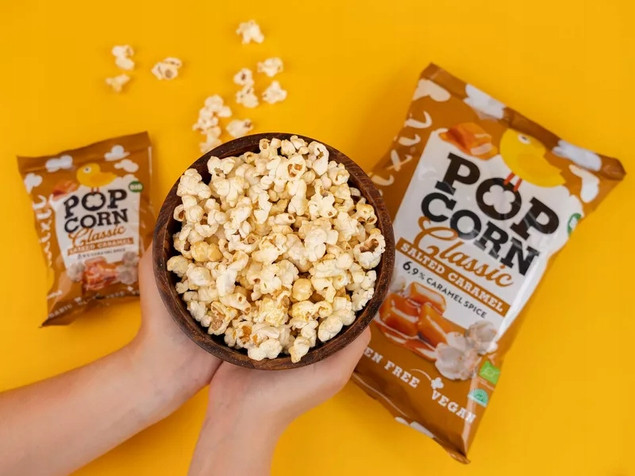 MIXIT Duży BIO Popcorn SŁONY KARMEL 75g