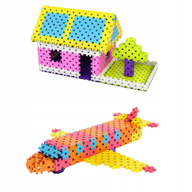KLOCKI MELI Basic Letters Edu 1200 el. Wafle Edukacyjne Litery Nauka Czytania