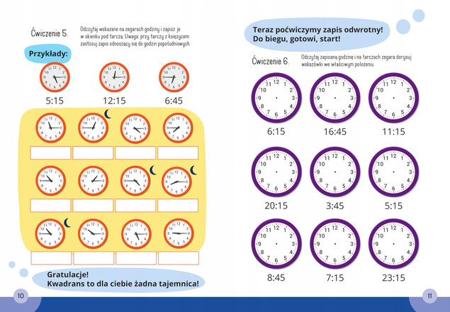 Matematyka Klasa 1-3: Czas i Kalendarz. Mądry Uczeń. Tamara Malska