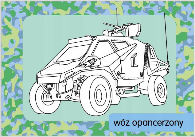 Kolorowanka z tatuażami. Pojazdy wojskowe