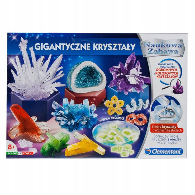 Naukowa Zabawa Gigantyczne Kryształy Stwórz Kryształ 8+ Clementoni 50106