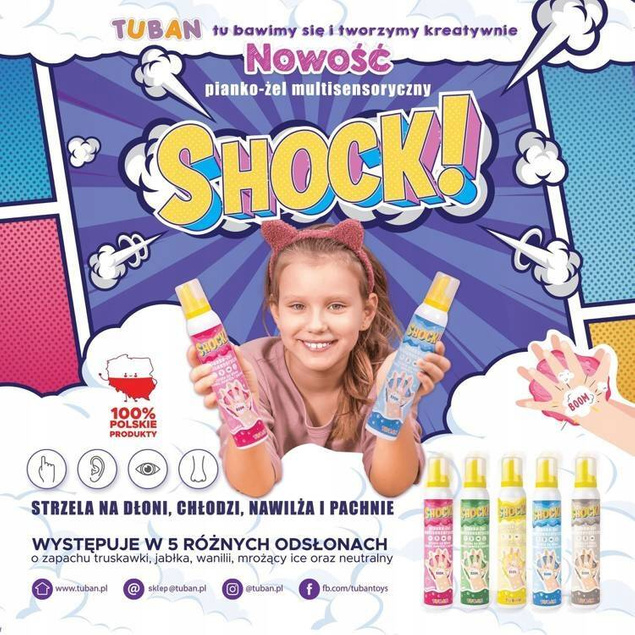SHOCK MULTISENSORYCZNY PIANKO ŻEL DO RĄK 200 ml WANILIA