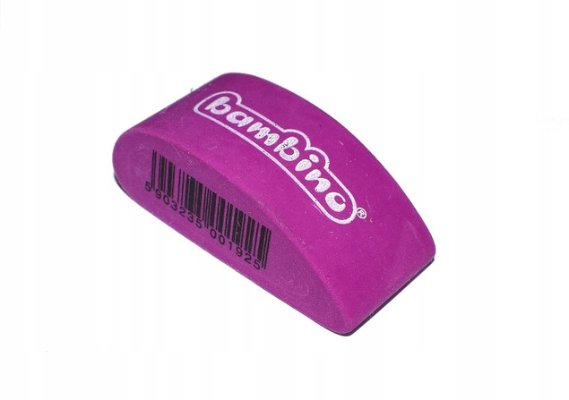 Gumka Do Mazania Ścierania Miękka MIX Kolorów Bambino x3