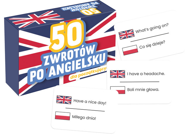 50 zwrotów po angielsku – karty Kangur
