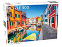 Puzzle Tactic 500 elementów Burano | Malownicza Wyspa Wenecka