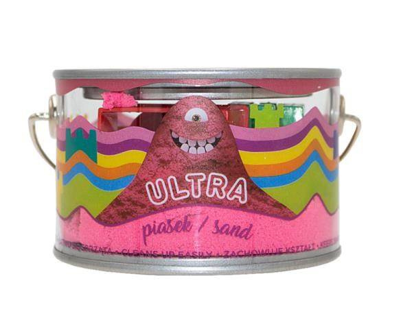 EPEE Ultra Piasek Puszka 200g różowy + 5 foremek Zamek 092493