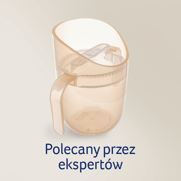LOVI Kubek TRENINGOWY Genius 150ml z Uchwytami BEŻOWY 6M+ 35/368_bei