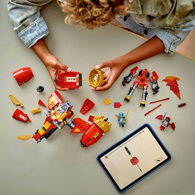 Klocki LEGO Ninjago 71830 Burzowy Jeździec-Mech Kaia 2w1 Ruchome Części