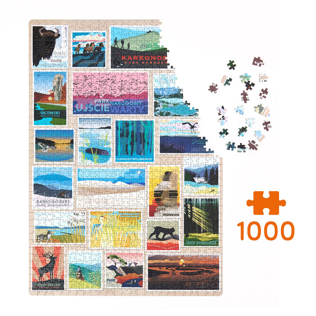 CzuCzu Puzzlove Polskie Parki Narodowe Puzzle 1000 elementów dla Dorosłych i Dzieci