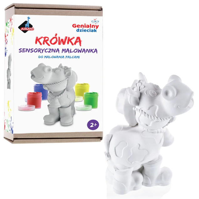 Tytuł
GENIALNY DZIECIAK Gipsowa Malowanka Sensoryczna Krówka 2+