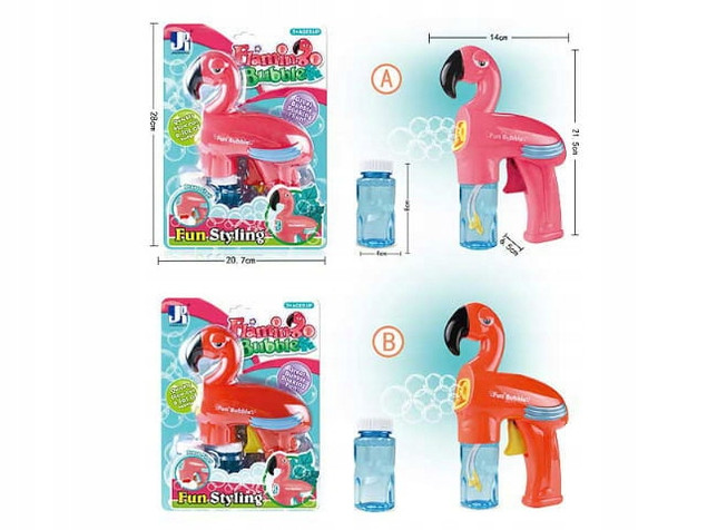 Askato Flaming Automat Pistolet do baniek mydlanych + Płyn