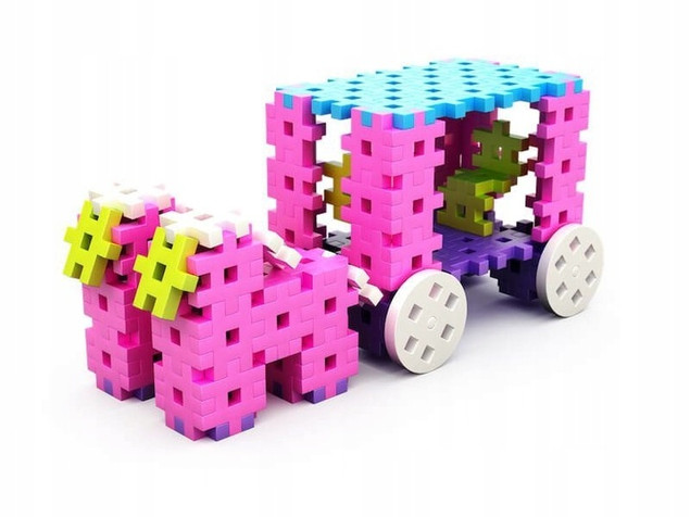 Klocki Meli Constructor Pink 400 el. – dziewczynki 3+