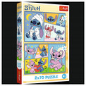 Puzzle Disney Lilo i Stitch Trefl 34444 + 2 układanki 70 el.