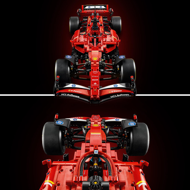 LEGO Technic 42207 Bolid F1 Ferrari SF-24 – Model Samochodu Wyścigowego dla Dorosłych