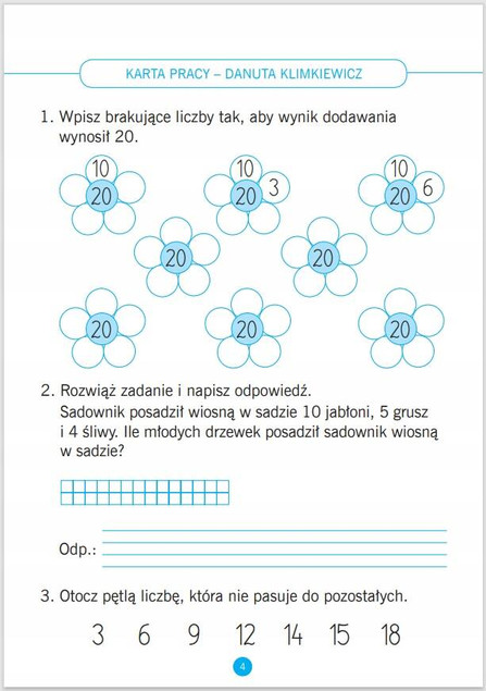 Matematyka. Karty pracy do ćwiczeń w domu i w szkole. Klasa 2