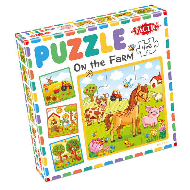 Puzzle Tactic Moje Pierwsze Puzzle Farma 6 el. dla Dzieci 3+