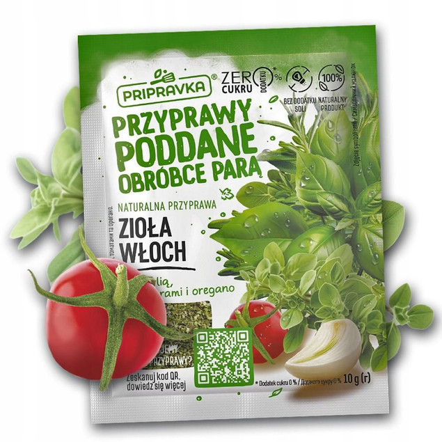 Przyprawa Zioła Włoskie z Bazylią Pomidorami i Oregano Naturalna Pripravka