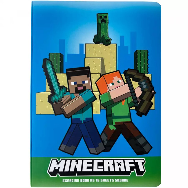 Zeszyt A5 Minecraft Astra – 16 kartek, trójlinie