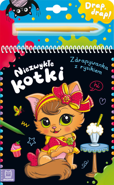 Niezwykłe Kotki Zdrapywanka z Rysikiem Anna Podgórska