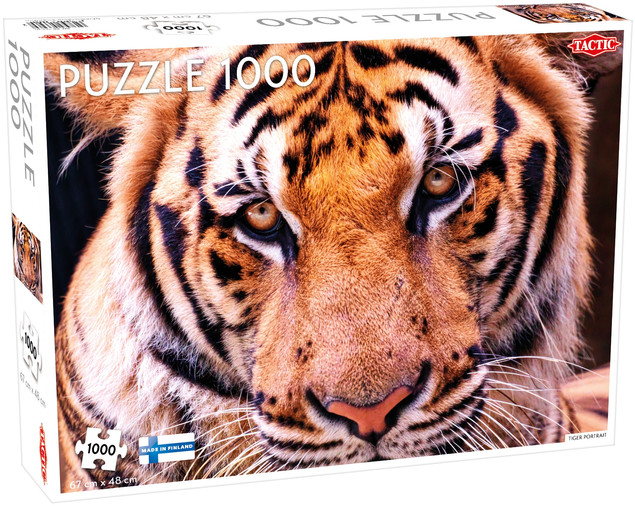 Puzzle Tactic 1000 elementów Tygrys - Majestatyczny Portret
