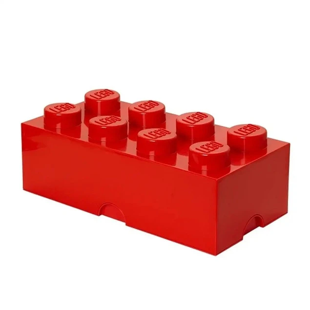 Lego pojemnik klocek ósemka czerwony_1
