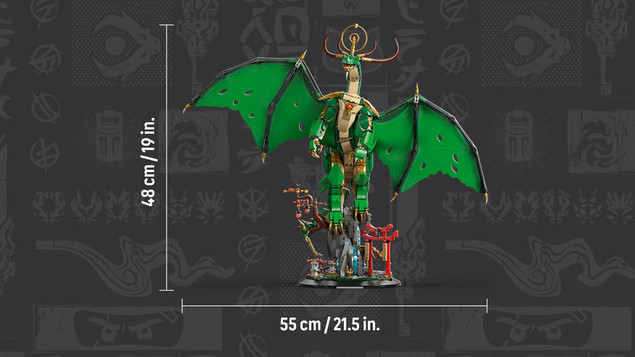 LEGO NINJAGO 71847 Smok Strażniczy – Kolekcjonerski Model Mistrza Wu