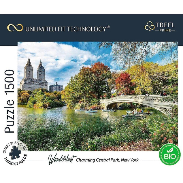 PUZZLE 1500 CENTRAL PARK NOWY JORK LAS NATURA MOST