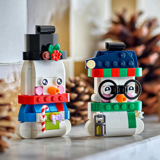 LEGO 40812 Dekoracyjne Bałwanki – Świąteczne Ozdoby Choinkowe
