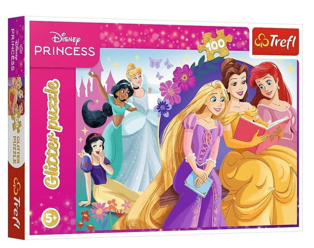 Puzzle Trefl 100 elementów Glitter Blask magii przyjaźni