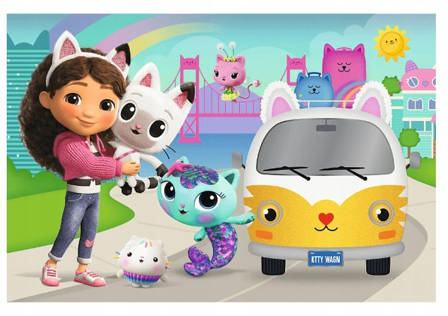 Puzzle Trefl 60 el. Koci Domek Gabi 17415