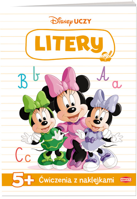 Disney uczy Minnie Ćwiczenia z naklejkami Litery Praca zbiorowa