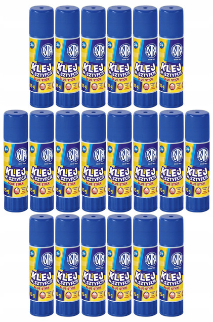 Klej w Sztyfcie Astra 15g Zestaw 20 Sztuk