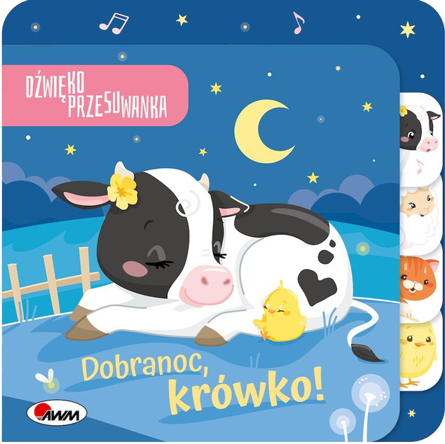 Dźwiękoprzesuwanka. Dobranoc krówko Natalia Kawałko-Dzikowska