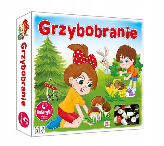 Grzybobranie – gra planszowa 2+ (4 graczy) – Kukuryku
