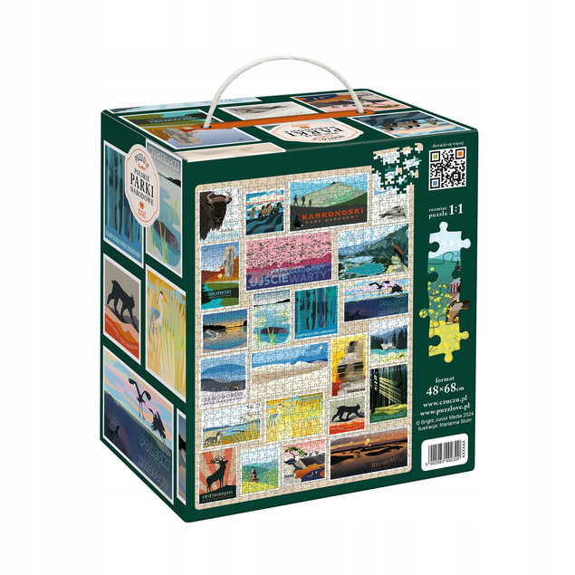 CzuCzu Puzzlove Polskie Parki Narodowe Puzzle 1000 elementów dla Dorosłych i Dzieci