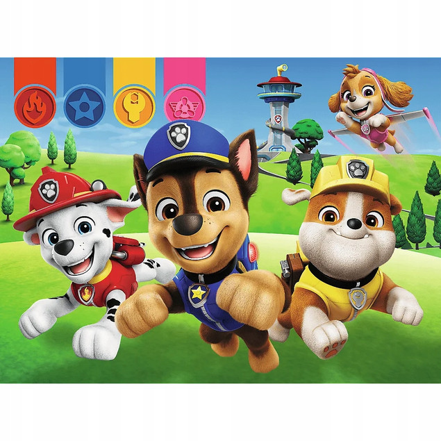 Trefl Puzzle 30 el. Psi Patrol "Psiaki w drodze" + Kolekcjonerski Plakat