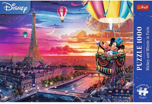 Puzzle Premium 1000 elementów 10917 Myszka Mickey i Minnie w Paryżu