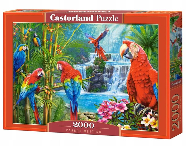 Puzzle 2000 Układanka Natura PAPUGI Ptaki Papuga Zwierzęta 9+ Castorland