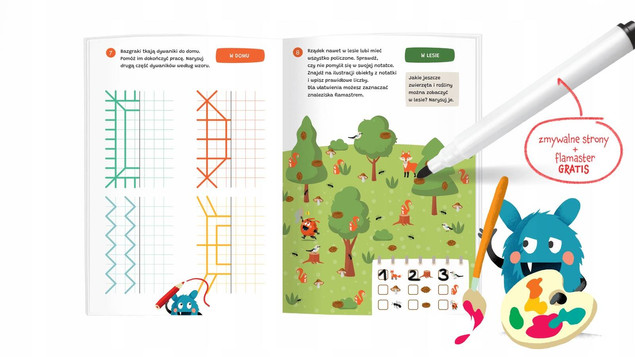 Bazgraki i zabawy 5-latków. Kapitan Nauka