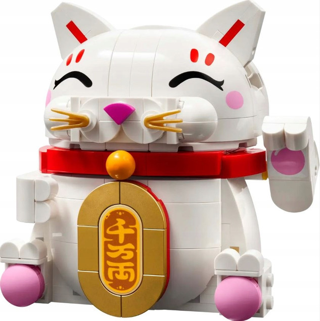 LEGO® Japoński Kot Szczęścia Maneki-neko 40813 – 280 elementów, 9 lat+
