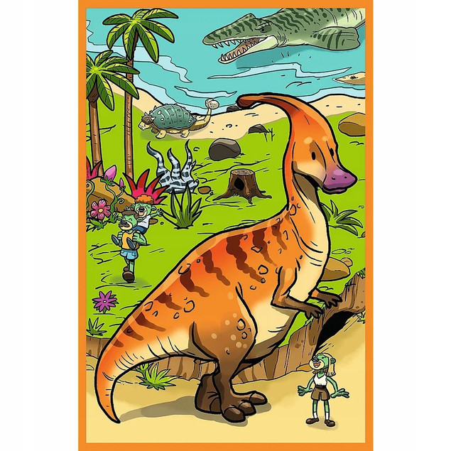PUZZLE 3X80 TREFLIKI W ŚWIECIE DINOZAURÓW TREFL